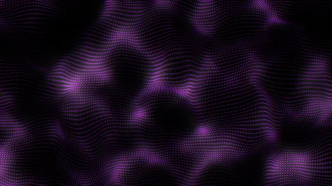 Abstract concept of wave technology, Wave motion of dotted digital surface Stock Footage 343816125
