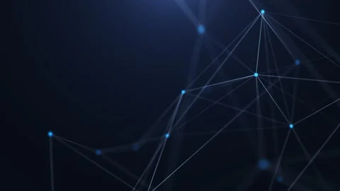 Abstract concepts of technology, digital and data dark blue background Stock Footage 274413349