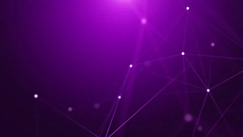 Abstract concepts of technology, digital and data purple background Stock Footage 274413365