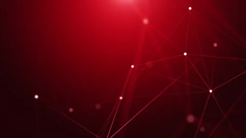 Abstract concepts of technology, digital and data red background Stock Footage 274413368