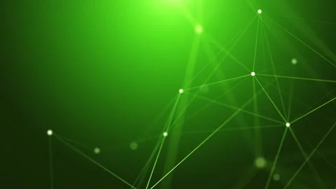 Abstract concepts of technology, digital and data green background Stock Footage 274413383