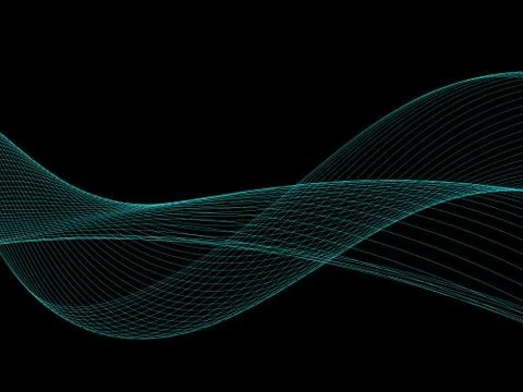 Abstract Conceptual Grid Lines 库存插图