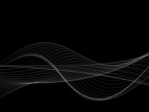 Abstract Conceptual Grid Lines Stock Illustration