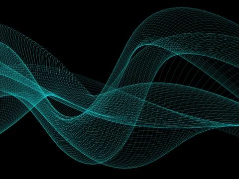 Abstract Conceptual Grid Lines Stock Illustration