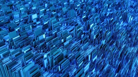 Abstract conceptualization of a quantum chip CPU. Stock Footage 162273833