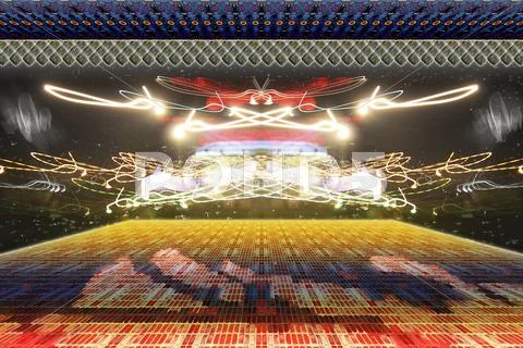 Abstract concert hall Stock Illustration