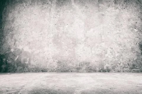 Abstract Concrete Room Background Using for Product Presentation Backdrop. Foto stock