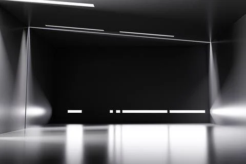 Abstract concrete room Stock Illustration