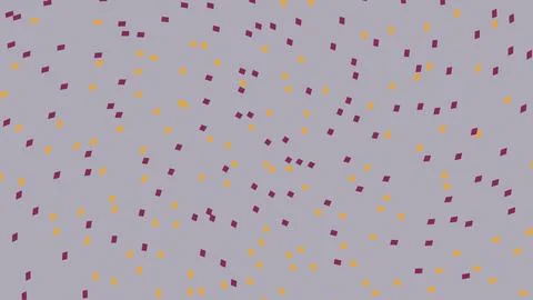 Abstract confetti pattern with small shapes on purple Stock Illustration