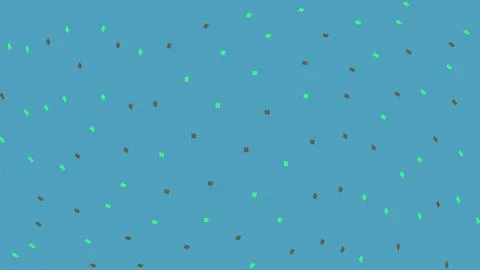 Abstract confetti pattern with small squares on blue background Stock Illustration