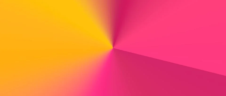 Abstract Conical Gradient Background with Vibrant Pink and Yellow Color Sweep Illustrazione stock