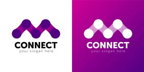 Abstract Connect logo. Technology, Connection logo. Vector illustration. Stock Illustration