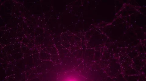 Abstract connected dots Abstract connected dots. Technology concept. 3d re... Foto stock