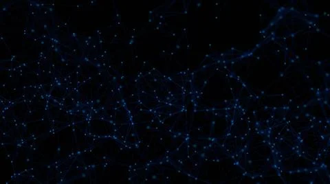 Abstract connected dots Abstract connected dots. Technology concept. 3d re... Foto stock