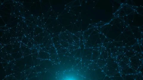 Abstract connected dots Abstract connected dots. Technology concept. 3d re... 스톡 사진