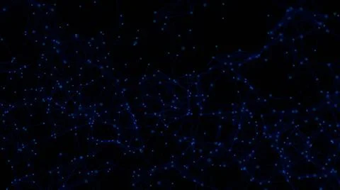 Abstract connected dots Abstract connected dots. Technology concept. 3d re... Stockfoto's