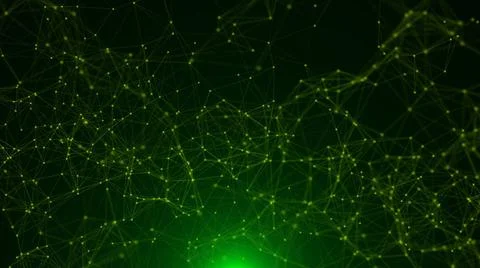 Abstract connected dots Abstract connected dots. Technology concept. 3d re... Foto stock