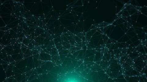 Abstract connected dots Abstract connected dots. Technology concept. 3d re... Foto stock