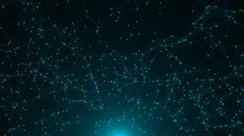 Abstract connected dots Abstract connected dots. Technology concept. 3d re... Stock Photos