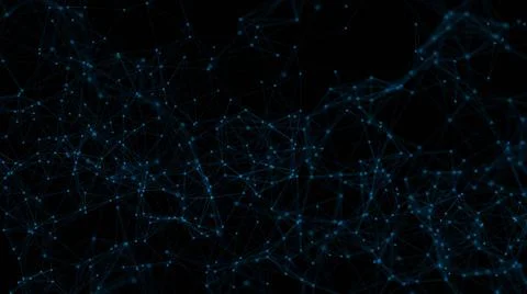 Abstract connected dots Abstract connected dots. Technology concept. 3d re... Foto stock