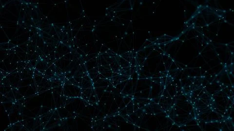 Abstract connected dots Abstract connected dots. Technology concept. 3d re... Foto stock