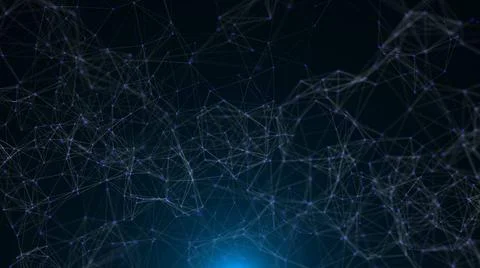 Abstract connected dots Abstract connected dots. Technology concept. 3d re... 스톡 사진