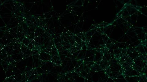 Abstract connected dots Abstract connected dots. Technology concept. 3d re... Stockfoto's