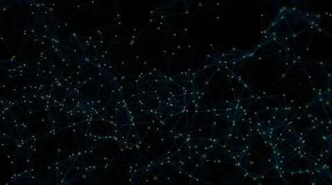 Abstract connected dots Abstract connected dots. Technology concept. 3d re... Stock Photos