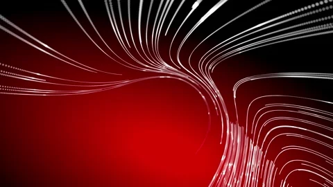 Abstract connected dots and lines on red background Stock Footage 341278924