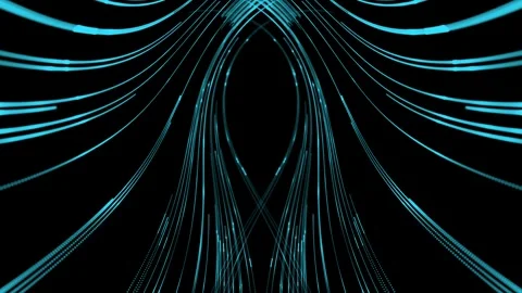 Abstract connected dots and lines on red background Stock Footage 341279089