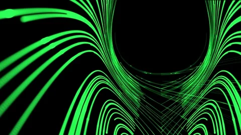 Abstract connected dots and lines on red background Stock Footage 341279145