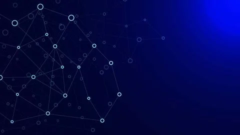 Abstract connected dots and lines Stock Illustration