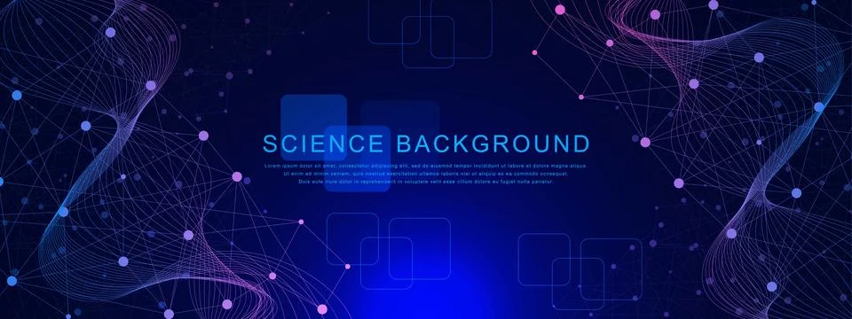 Abstract connected dots and lines background for global network connection 스톡 일러스트
