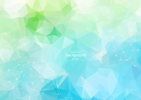 Abstract connected dots on bright blue background. Technology concept. Stock Illustration