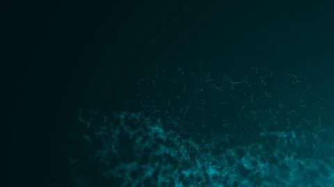 Abstract connected dots on dark background. Technology concept backdrop. Co.. Stock Photos