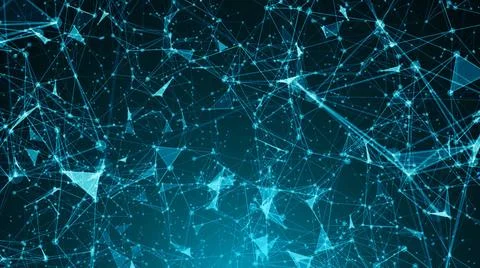 Abstract connected dots. Digital backdrop Abstract connected dots. Digital... Stockfoto's