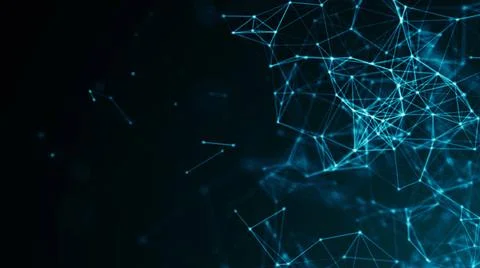 Abstract connected dots. Digital backdrop Abstract connected dots. Digital... Foto stock