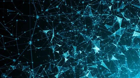 Abstract connected dots. Digital backdrop Abstract connected dots. Digital... 스톡 사진