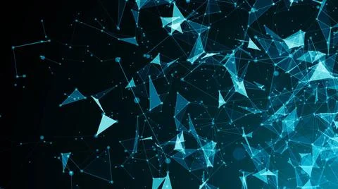 Abstract connected dots. Digital backdrop Abstract connected dots. Digital... Foto stock