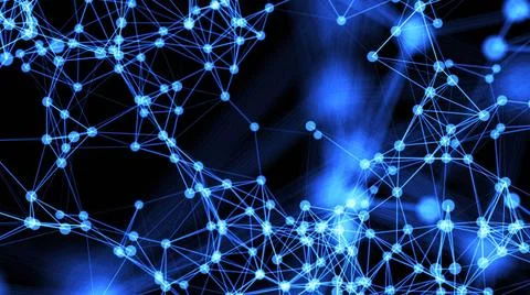 Abstract connected dots. Technology background Abstract connected dots. Te... Foto stock