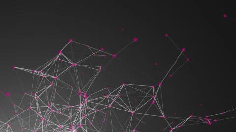 Abstract connected dots. Technology concept. Digital backdrop Stock Illustration