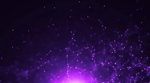 Abstract connected dots. Technology concept background Abstract connected ... Foto stock