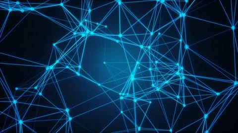 Abstract connected dots. Technology concept Abstract connected dots. Techn... Stockfoto's