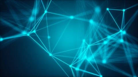 Abstract connected dots. Technology concept Abstract connected dots. Techn... Stockfoto's