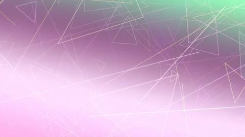 Abstract connected line network with translucent triangles in purple and mi.. Stock Illustration