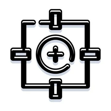 Abstract connected plus symbol in geometric chain network イラスト素材