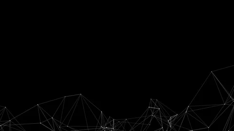 Abstract Connected polygons plexus digital data visualization Loop Stock Footage 115061879