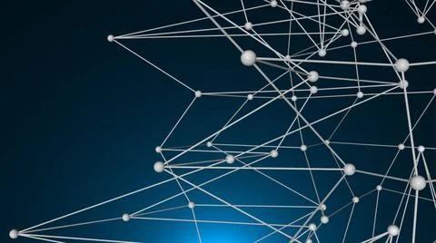 Abstract connected realistic dots Abstract connected realistic dots. Netwo... Stock Photos