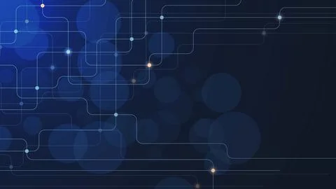 Abstract connecting dots and lines Illustrazione stock