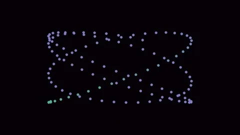 Abstract connecting glowing dots network background for technology data vis.. Stock Footage 340378383